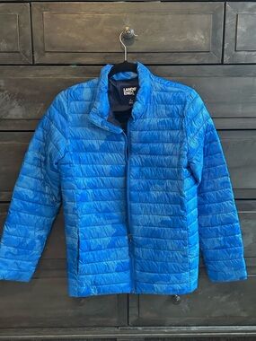 Lands' End Kids Blue Quilted Puffer Jacket